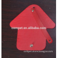 PU Leather Mushroom Shape Tag can be Decorated with DIY Slide Letters